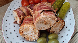 Kuřecí šišky ve slanině