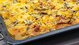 Slaná palačinková pizza