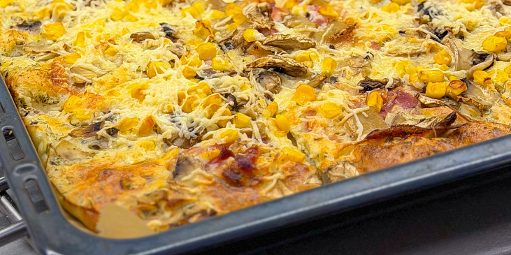 Slaná palačinková pizza