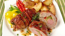 Plněné závitky z mletého masa