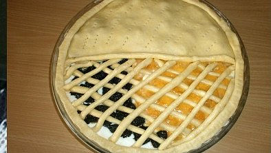 Linecký koláč s třemi náplněmi