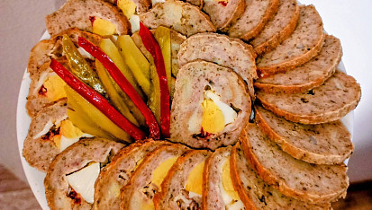 Plněná sekaná pečeně