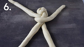 Vánoční vrkoče (vánočky ze čtyř pramenů)