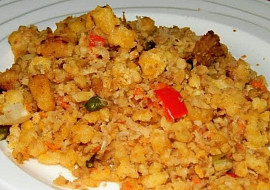 Zapečené drobení se zeleninou