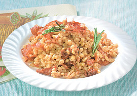 Kroupové rizoto s chorizem