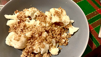 Květák se smaženou strouhankou