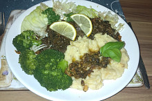 Jehněčí při servírování