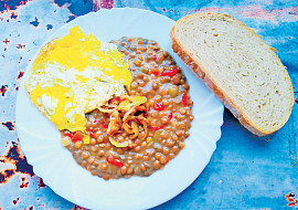 Pikantní čočka se zeleninou