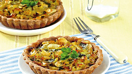 Špaldový koláč s pórkem