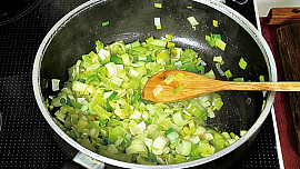 Špaldový koláč s pórkem