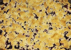 Borůvkový máslový koláč