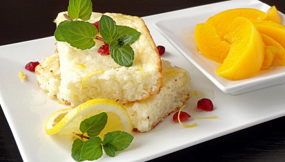 Citronový rýžový nákyp