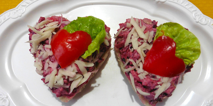 Pomazánka z červené řepy pro zamilované