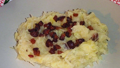 Staročeská lepenice ze zelí, brambor a škvarků, skvelé