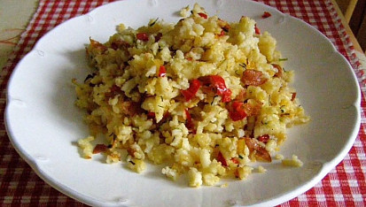 Zapečené drobení se zeleninou