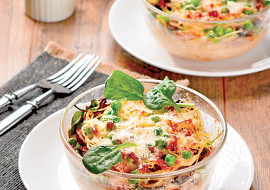 Zapékaná těstovinová hnízda