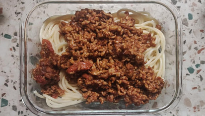 Špagety s mletým masem a rajčaty