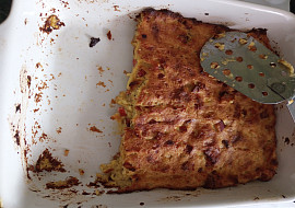 Pečený kostrbáč z vařených brambor