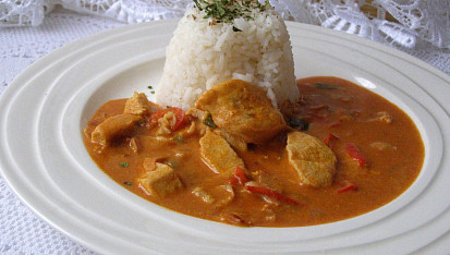 Kuře na paprice s kapiemi