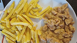 Kuřecí nudličky na celeru