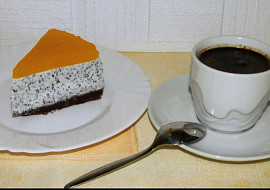 Makový nepečený cheesecake s pomerančem