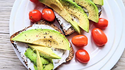 Snídaně s avokádem (vhodná pro diabetiky)