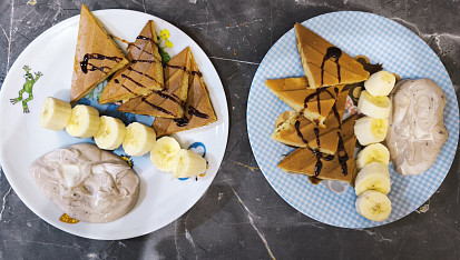 Chutné vafle, Když chtějí děti vafle, ale není na čem udělat postačí i toustovač