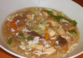 Čínská ostrokyslá polévka - moja imitácia