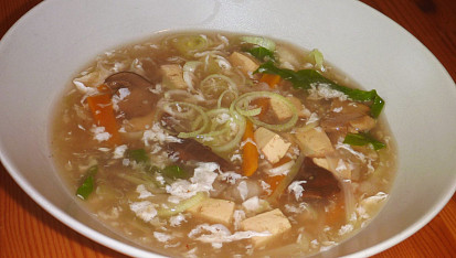 Čínská ostrokyslá polévka - moja imitácia