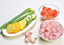 Krůtí kostky v bulguru