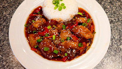 Sladkokyselé kuře po asijsku