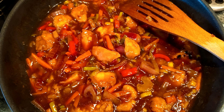 Sladkokyselé kuře po asijsku