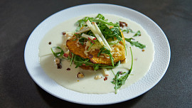 Slané dýňové lívance s omáčkou z podmáslí podle Marka Fichtnera