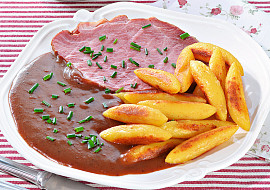 Uzená krkovice se švestkovou omáčkou