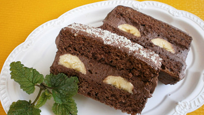 Kakaové banánové řezy