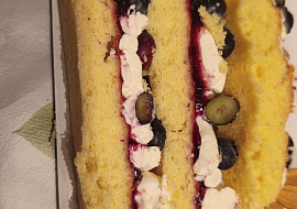 Ovocný dort - inspirace (70 na řezu)