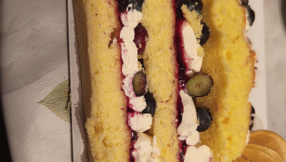 Ovocný dort - inspirace, 70 na řezu