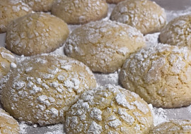 Pomerančové crinkles sušenky