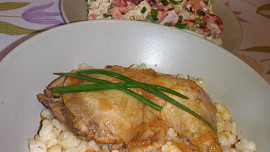 Přírodní dušené kuře na paprice