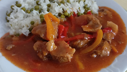 Vepřové  maso pečené v leču