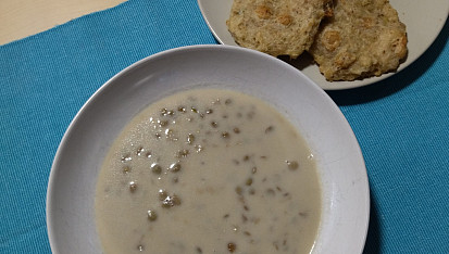 Čočková polévka s česnekem - jednoduchá