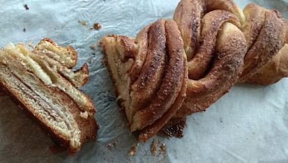 Estonský kringel, nie veľmi reprezentačné foto - neuchránila som pred nájazdníkmi