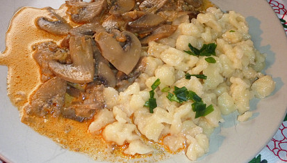 Houbový  guláš bez masa