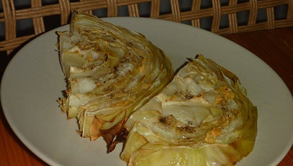 Pečené česnekové zelí