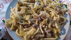 Těstoviny s kapustou