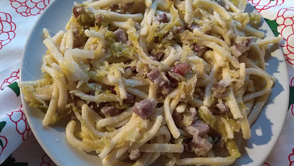 Těstoviny s kapustou