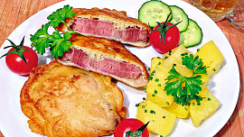 Uzené v pivním těstíčku