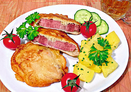 Uzené v pivním těstíčku