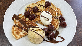 Vafle z litého těsta