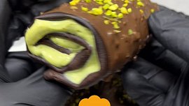 Čokopalačinky s pistáciovou náplní